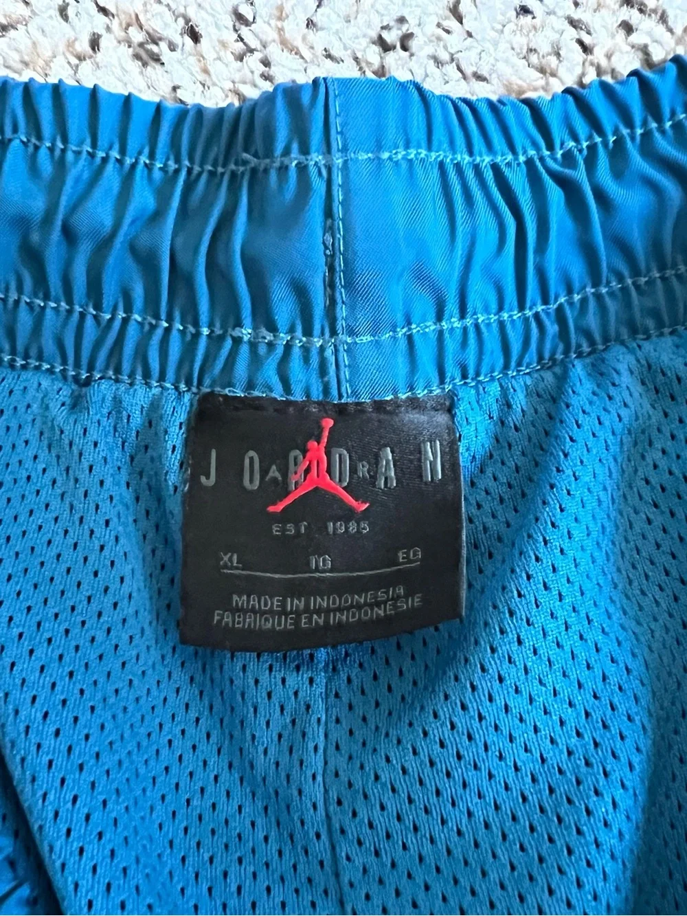 Men Jordan blue ESSENTIALS POOLSIDE shorts